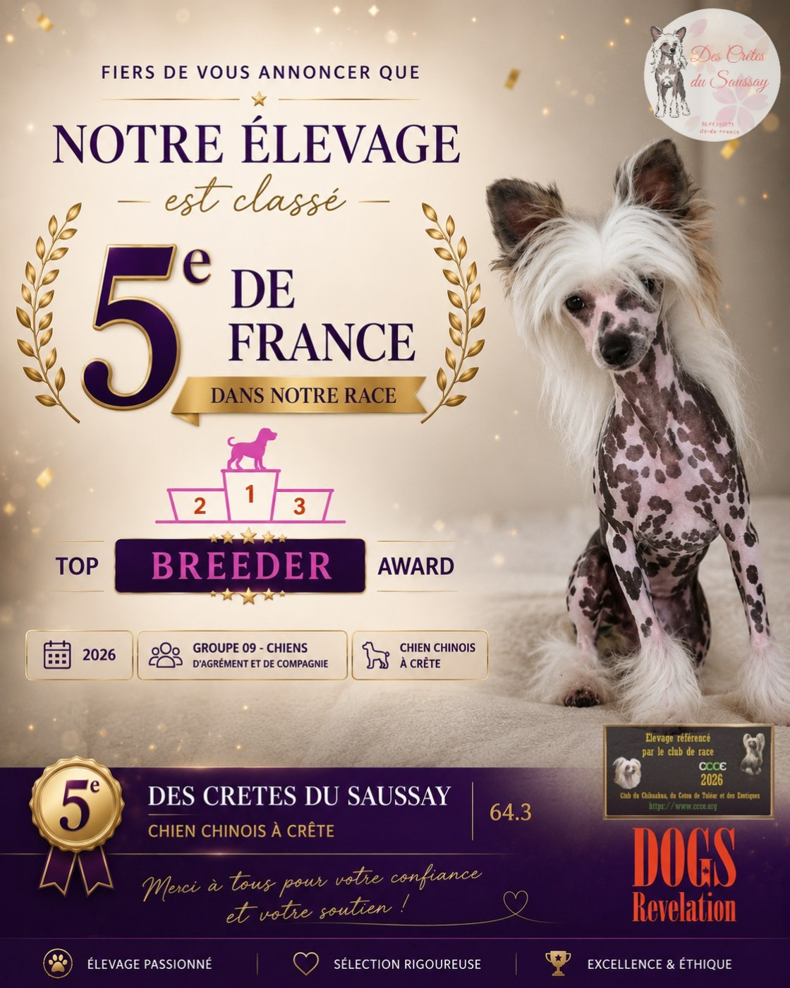 5 ème élevage de France